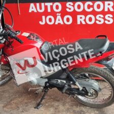 Motocicleta roubada é recuperada pela Polícia Militar em Viçosa