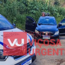 PM recupera carro roubado no Centro de Viçosa