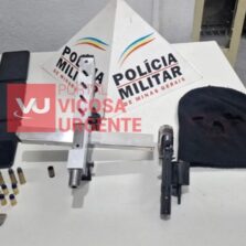 Um viçosense e dois suspeitos presos por roubo em residência em Santana do Paraíso