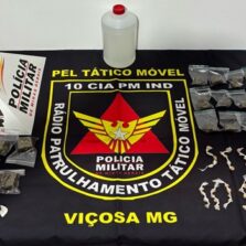 Polícia Militar apreende drogas durante operação no Bairro União em Viçosa