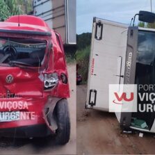 Acidente na BR-356 deixa duas pessoas feridas em Coimbra