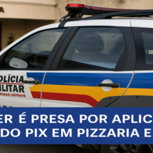 Mulher é presa por aplicar golpe do falso Pix em pizzaria e restaurante em Viçosa