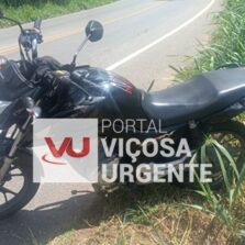 Ponte Nova: Pneu de motocicleta estoura e deixa dois feridos na MGC-120