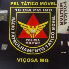 Polícia Militar apreende drogas no Bairro Fuad Chequer em Viçosa