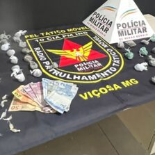 PM prende dois suspeitos com drogas no bairro Nova Viçosa