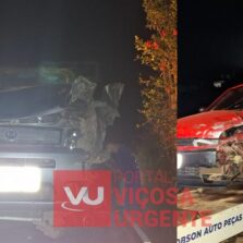 Paula Cândido/ Viçosa: Acidente de trânsito entre dois veículos é registrado na MG-280