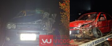 Paula Cândido/ Viçosa: Acidente de trânsito entre dois veículos é registrado na MG-280