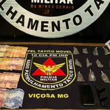 Dois homens são presos por tráfico de drogas em operação da PM no bairro São Sebastião, em Viçosa