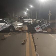 Viçosa: colisão frontal entre dois carros deixa três feridos 