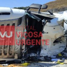 Motorista natural de Rodeiro morre em acidente na BR-265, em Barbacena