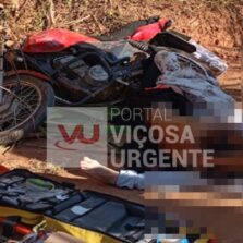 Ervália: Acidente na zona rural deixa motoqueiro gravemente ferido