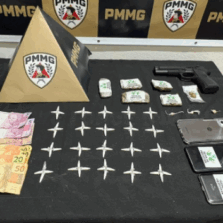 PM prende homem e apreende menor por tráfico de drogas em Ervália