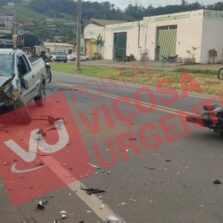Motoqueiro fica gravemente ferido em colisão na MGC-120, em Novo Silvestre
