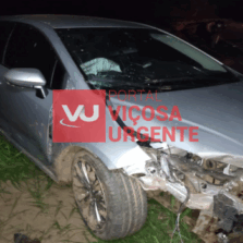 Motorista perde controle e sai da pista na rodovia Viçosa/porto Firme