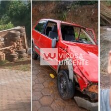 Motorista morre após sofrer dois acidentes no mesmo dia na zona rural de Araponga