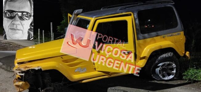 Empresário morre após grave acidente em Viçosa