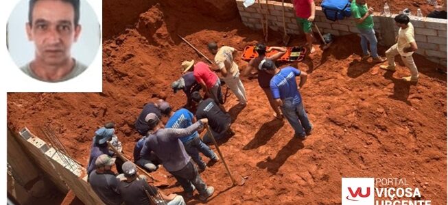 Homem de 58 anos morre após soterramento durante obra em Ervália