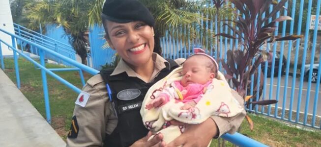 Policial militar salva bebê abandonada e amamenta criança em estado grave de fome e desnutrição