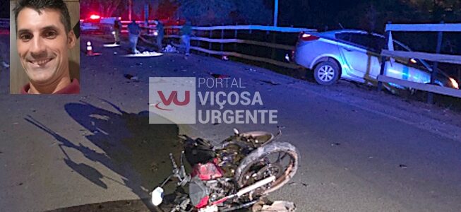 Viçosa: Motoqueiro morre em acidente em acidente entre Cachoeirinha/Fundão