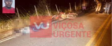 Jovem de Pedra do Anta morre em acidente de moto na região de Mariana