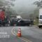 Piranga: Jovem de 18 anos morre em grave acidente envolvendo caminhões, carro e motocicleta