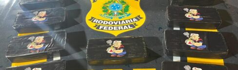 PRF prende casal com 10 kg de Pasta Base de Cocaína na BR 262 em Rio Casca