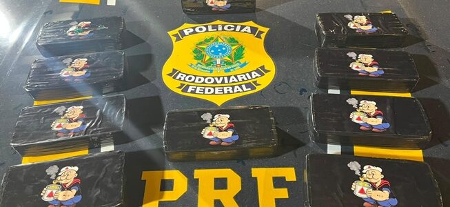 PRF prende casal com 10 kg de Pasta Base de Cocaína na BR 262 em Rio Casca
