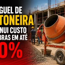 Aluguel de betoneira diminui custo de obras em até 30%