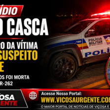 Feminicídio em Rio Casca: Companheiro da vítima é preso suspeito do crime