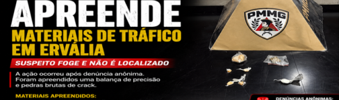 Polícia Militar apreende drogas em Ervália
