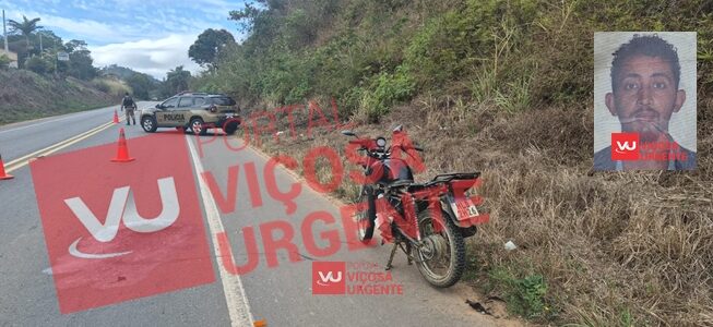 Motociclista de 25 anos morre em grave acidente na BR-120, em Coimbra