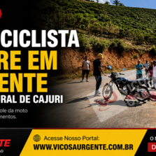 Motociclista morre após sofrer acidente na zona rural de Cajuri