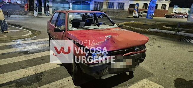 Mulher de 24 anos fica ferida após ser atropelada em Viçosa