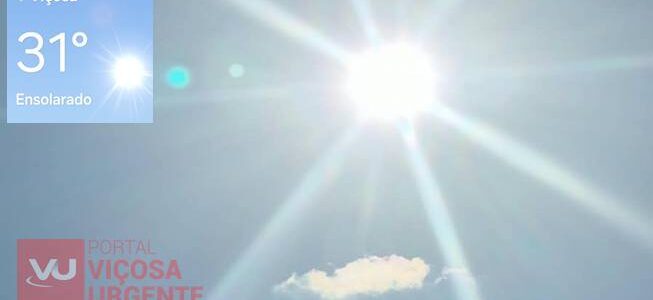INMET ALERTA PARA ONDA DE CALOR EM MINAS GERAIS; TEMPERATURAS PODEM FICAR 5°C ACIMA DA MÉDIA