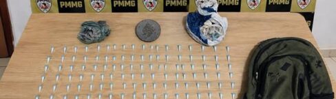 Polícia apreende 159 pinos de cocaína escondidos em bambuzal em Paula Cândido