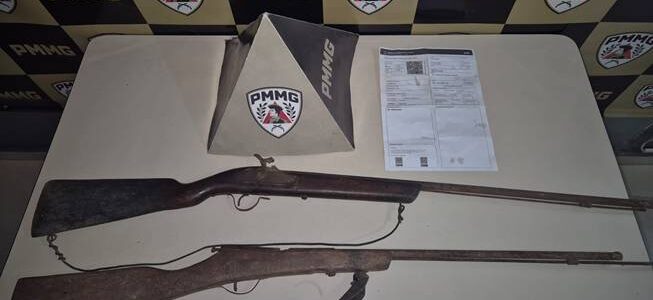 HOMEM É PRESO COM DUAS ESPINGARDAS NA ZONA RURAL DE TEIXEIRAS