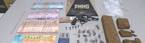 Foragido da justiça é preso com drogas e arma e Jequeri