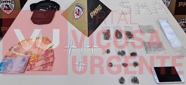 Homem é preso por tráfico de drogas no centro de São Miguel do Anta