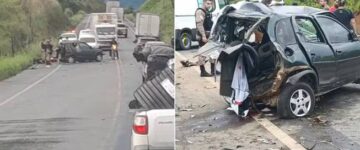 Duas pessoas morrem em acidente na rodovia que liga São Geraldo Visconde do Rio Branco